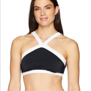 COASTAL BLUE COLORBLOCK HALTER SWIM TOP 🌊 ☀️